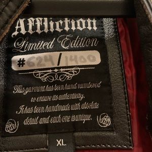 COPY - Affliction leather jacket XL